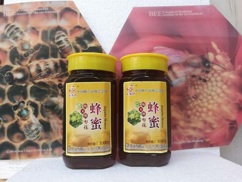 旺源坊高原农产品食用天然成熟营养蜂产品枣花蜂蜜美味二斤玻璃瓶