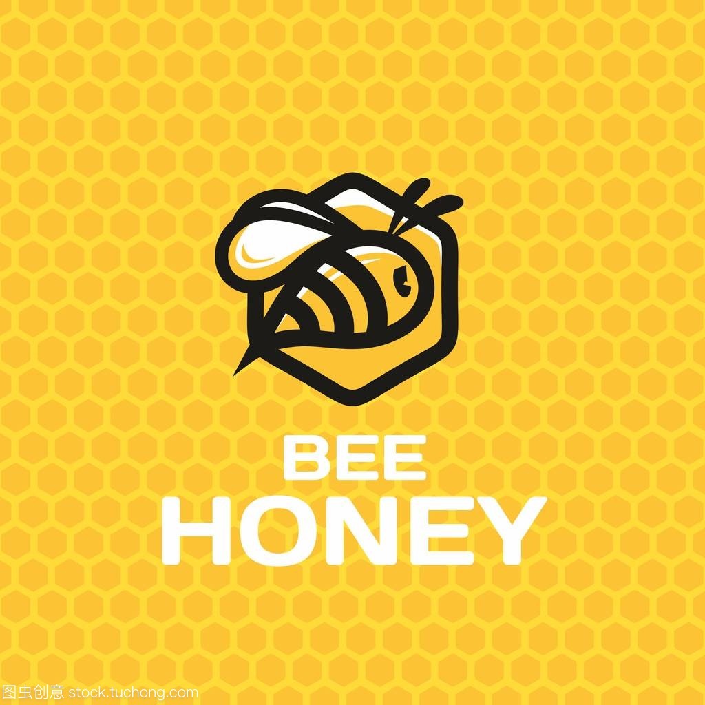 现代向量专业标志 logo 蜜蜂蜂蜜